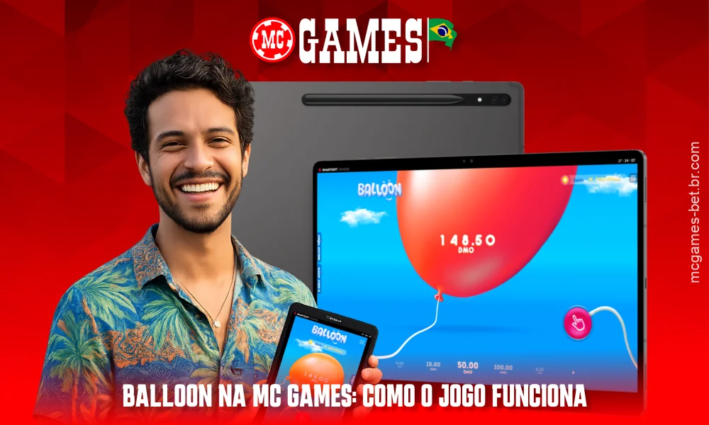 A plataforma MC Games no Brasil permite fazer apostas rápidas com dinheiro real no popular jogo Balloon
